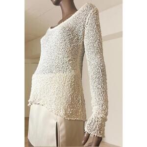 Rag&bone wool sheer-ish knot stitch sweater size L